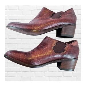 Wolverine Alice Leather Brown Womens Western Embossed Boot Shoe Ranch Festival